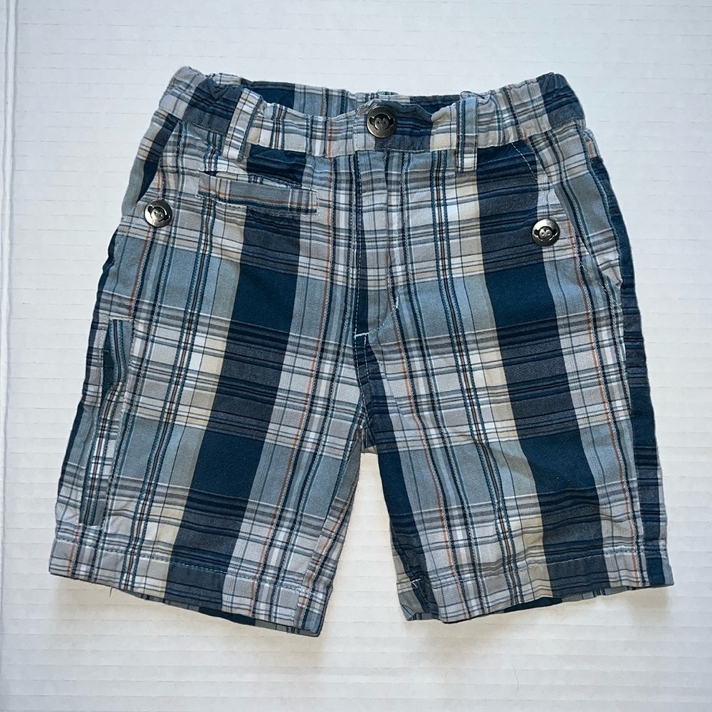 Appaman Ocean Blue Plaid Shorts - 2T